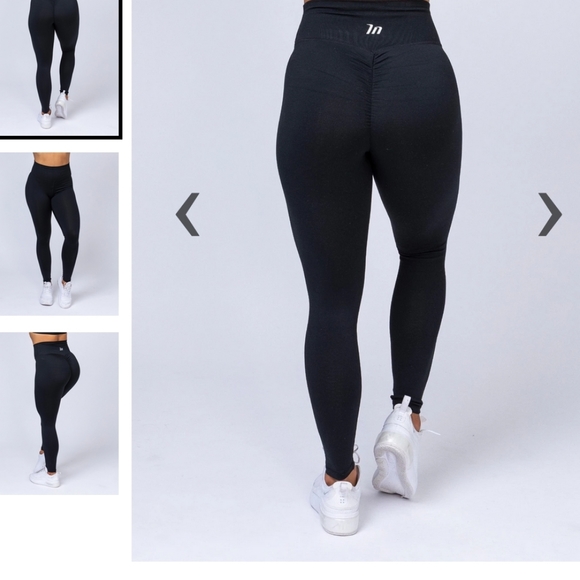 Muscle Nation Pants - Muscle nation black scrunch leggings size medium